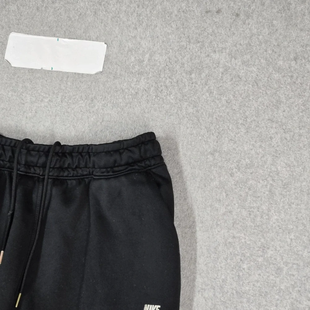 Nike Men Activewear Pants L Black Joggers Swoosh Logo 26